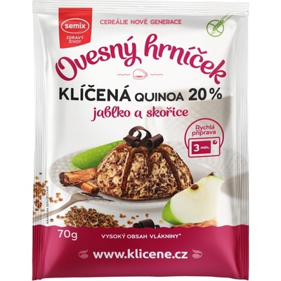 SEMIX Bezlepkový ovsený hrnček s naklíčenou quinoou jablkami a škoricou 70 g