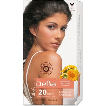 Deva Депилиращи ленти за лице, екстракт от невен, 20 броя