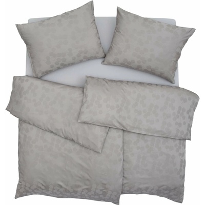 SCANquilt Obliečky elegant plus eukalyptus kakaová 240x200 2x70x90