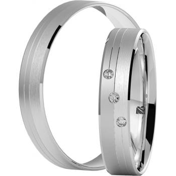 Blink Blink Svadobné obrúčky so zrazenou hranou 8334 BL