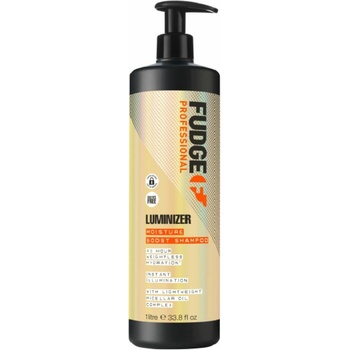 Fudge Luminizer Moisture Boost Shampoo hydratační šampon pro ochranu barvy pro barvené a poškozené vlasy 1000 ml