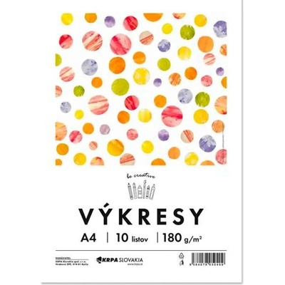 Krpa Výkresy 180 g A4 10 ks farba biela