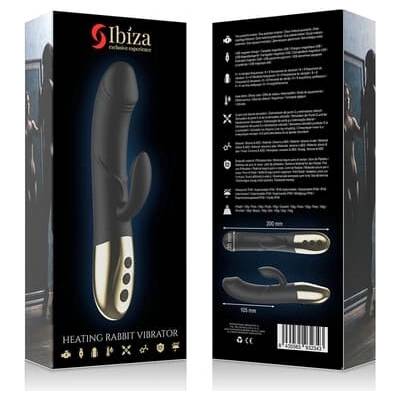IBIZA Výkonný anatomický vibrátor s králikom
