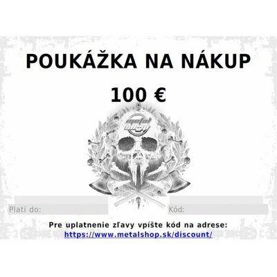 poukážka elektronická na 100 €