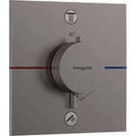 Hansgrohe ShowerSelect Comfort - Термостатен смесител за вграждане, за 2 консуматора, четкан черен хром 15572340 (15572340)
