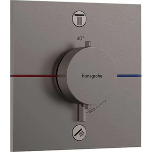 Hansgrohe ShowerSelect Comfort - Термостатен смесител за вграждане, за 2 консуматора, четкан черен хром 15572340 (15572340)
