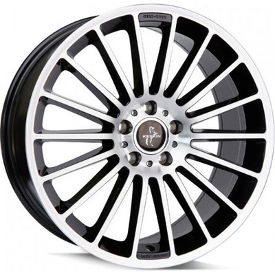 KESKIN KT15 7x17 5x112 ET38 black front polished