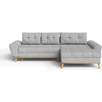 ROPEZ Светлосив разтегателен ъглов диван (десен ъгъл) Balitco - Ropez (Balitco Prawy tk. Enjoy New 21)