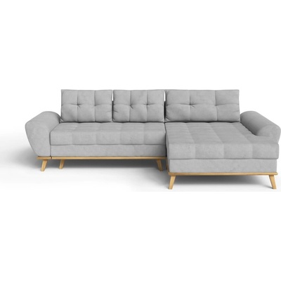 ROPEZ Светлосив разтегателен ъглов диван (десен ъгъл) Balitco - Ropez (Balitco Prawy tk. Enjoy New 21)