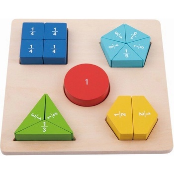 Tooky Toy Дървен образователен пъзел th939