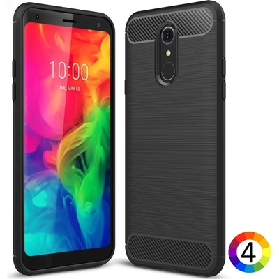 LG Q7 Удароустойчив Carbon Fiber Калъф и Протектор