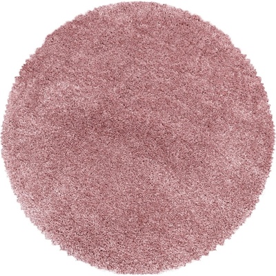 Ayyildiz Розов кръгъл килим ø 80 cm Fluffy - Ayyildiz Carpets (FLUFFY80803500ROSE)