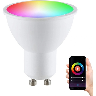 POLUX 7516 LED žárovka LED GU10 5,5W 400lm RGB Smart WiFi TUYA
