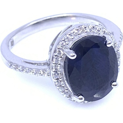 Jan Kos jewellery Stříbrný prsten se safírem MHT 7960 S1157