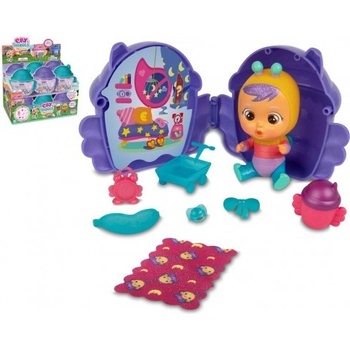 TM Toys CRY BABIES Magické slzy plast 2. série okřídlený domeček 15x13 cm fialová tyrkysová