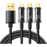 JOYROOM 3в1 Кабел Joyroom, USB към USB Type C / Lightning / micro USB, 3.5A, 1 (6941237199997)