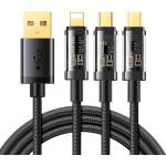 JOYROOM 3в1 Кабел Joyroom, USB към USB Type C / Lightning / micro USB, 3.5A, 1 (S-1T3015A5 1.2m black)
