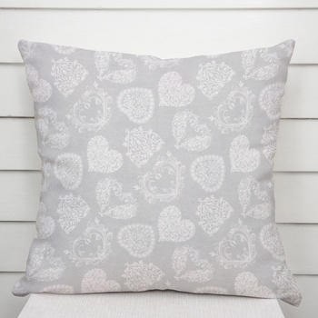 Biante PML-071 Srdce s ornamentami na sivom 40 x 60 cm