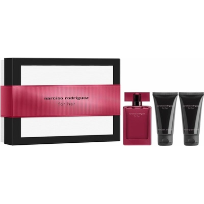 Narciso rodriguez For Her intense EDP 50 ml + for her tělové mléko 50 ml + for her sprchový gel 50 ml