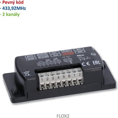Nice FLOX2 externý prijímač na Nice pevné kódy