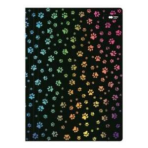 GDD Briefcase A4+ with elastic band Miaow black HAPPY COLOR