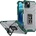 HQWear Калъф Crystal Ring Case Kickstand Tough Rugged, за iPhone 13, зелен (9145576220634)