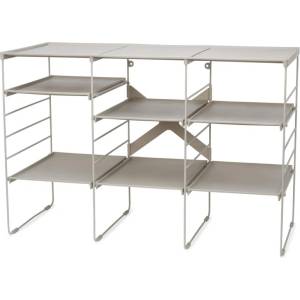 Joseph Joseph Регулируем рафт за обувки Joseph Joseph 55009, 12 чифта, 3 рафта, Стоманена основа, Екрю (55009)