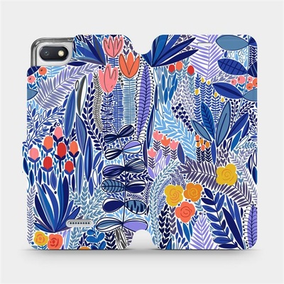 Mobiwear - Xiaomi Redmi 6A - MP03P Modrá květena
