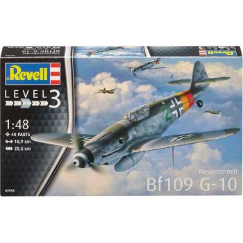 Revell Сглобяем модел Revell Военни: Самолети - Месершмит Bf109 G-2/4 (03829)