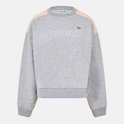 Lacoste Блуза Lacoste Women's Crew-Neck Relaxed Fit Sweatshirt - Silver Ch/Nidus