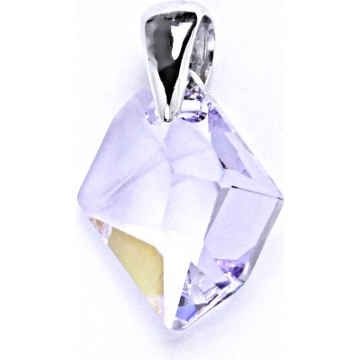 Čištín Stříbrný přívěšek s krystalem Swarovski violet, P 1302