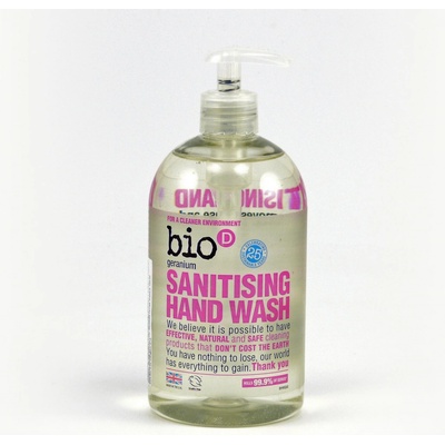 Bio-D tekuté mydlo na ruky pelargónie s pumpičkou 500 ml