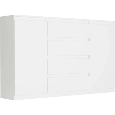 Framire Komoda do předsíně s šuplíky a skříňkami bílá 160 x 40 x 98 cm Modern R160S4