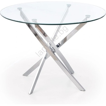 Halmar Маса за хранене esten прозрачна/сребриста (ha0222)