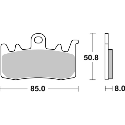 Sada brzdových destiček, kotoučová brzda BREMBO 07BB38SA