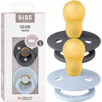 Bibs Colour kaučuk 2ks Iron Baby Blue 49278