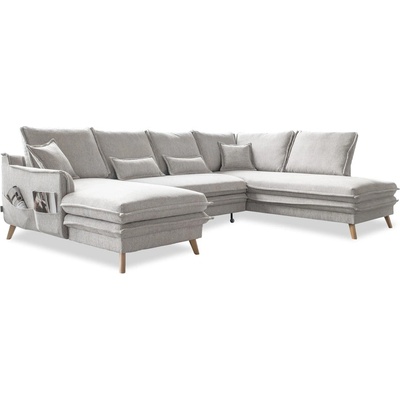 Miuform Бежов разтегателен ъглов диван (десен ъгъл/"U" форма) Charming Charlie - Miuform (1741ETS501)