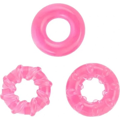BASIC X Erekční kroužky nevibrační růžové 3 ks – Zbozi.Blesk.cz