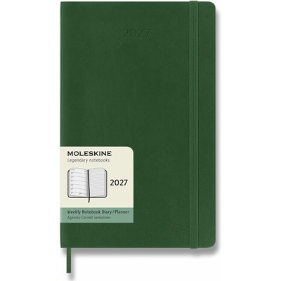 Moleskine A5 Týždenný 2027 Zelený