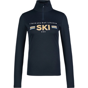 We Norwegians Дамски вълнен пуловер We Norwegians Women's Bibi ZipUp Jumper - Navy Blue - размер XS (105-6529-0111)