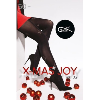 Gatta Dámské punčochové kalhoty X-Mas Joy wz.02 50 DEN nero – Zboží Mobilmania