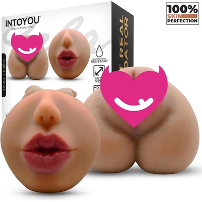 INTOYOU LikeTrue Sela Super Realistic Vagina & Mouth 635g Brown