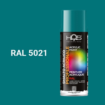 HQS akrylová farba v spreji 400 ml RAL 5021 lesklá