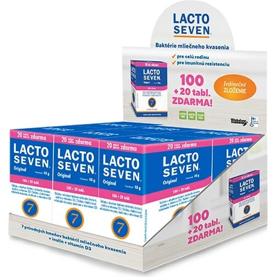 Vitabalans LACTOSEVEN DISPLEJ 6x 100+20 tabliet