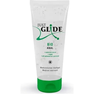 Just Glide Анален био лубрикант на водна основа Just Glide Bio Anal 200 ml