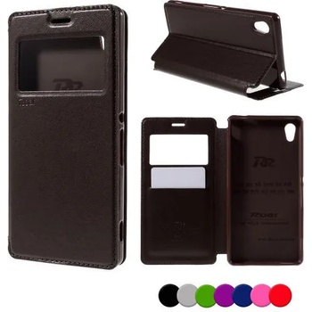 Image 1 of Sony Xperia M4 Aqua / Dual Window Wallet Кожен Калъф и Протектор