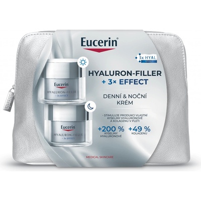 Eucerin Hyaluron-Filler + 3x Effect Denní krém 50 ml + noční krém 50 ml