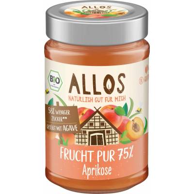 Allos Bio 75% čisté ovoce meruňky 250 g