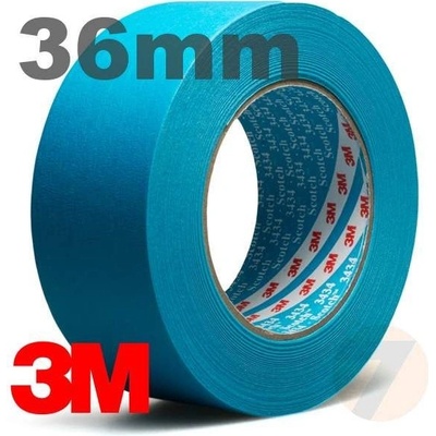 3M 3434 Vysokovýkonná vodeodolná maskovacia páska 36 mm x 50 m modrá