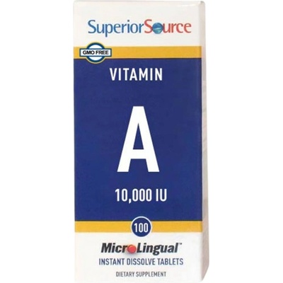 SuperiorSource Vitamin A 3000 mcg | 10000 IU [100 Подезични таблетки ]